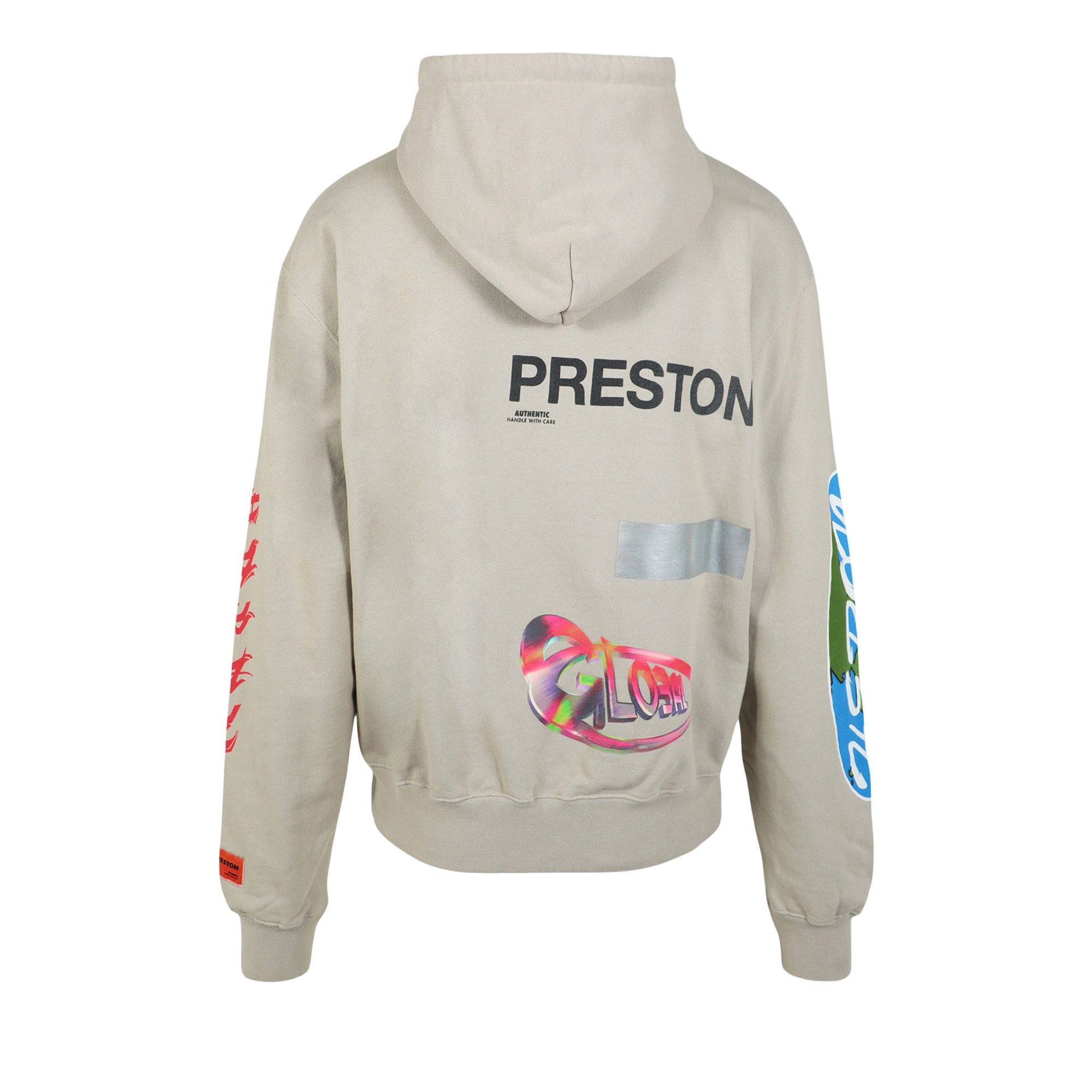 Heron Preston Logo Print Hoodie 'Grey' - 2