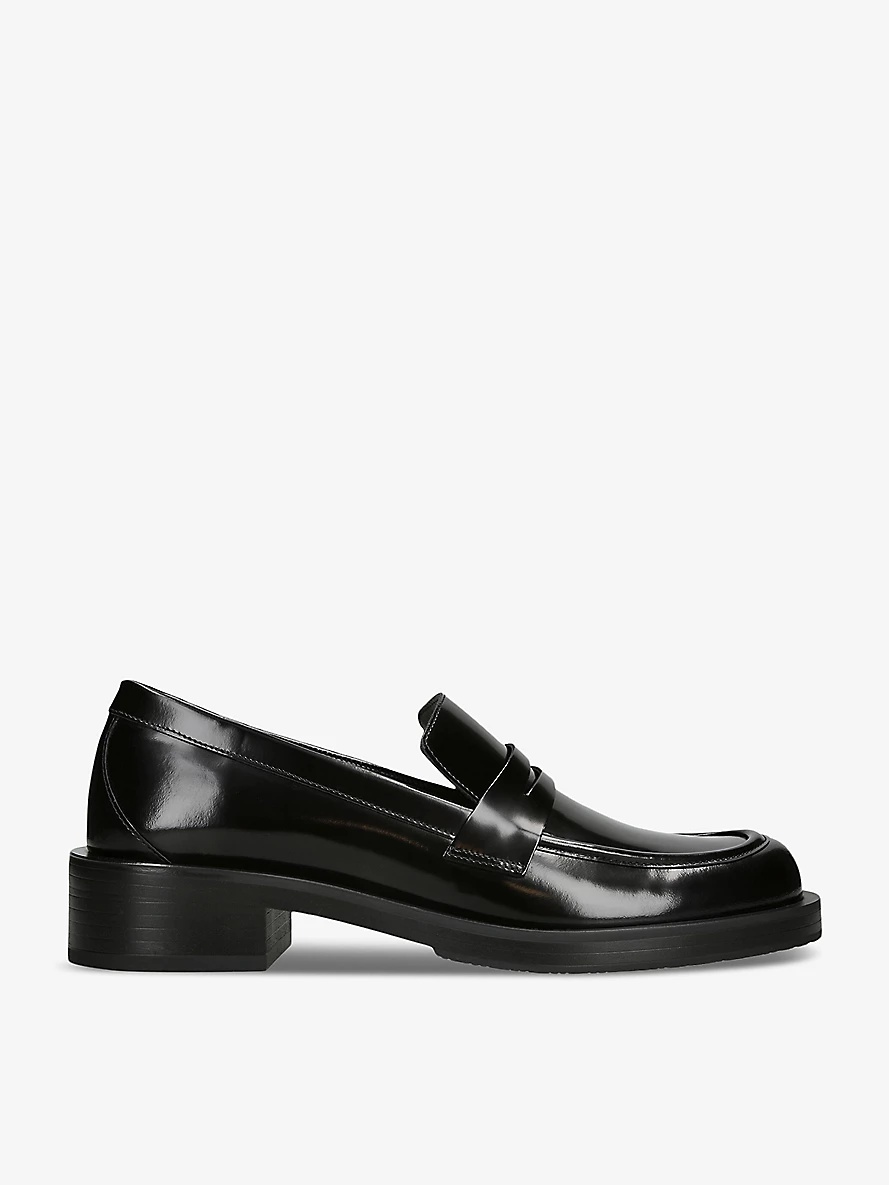 Palmer slip-on flat leather loafers - 1