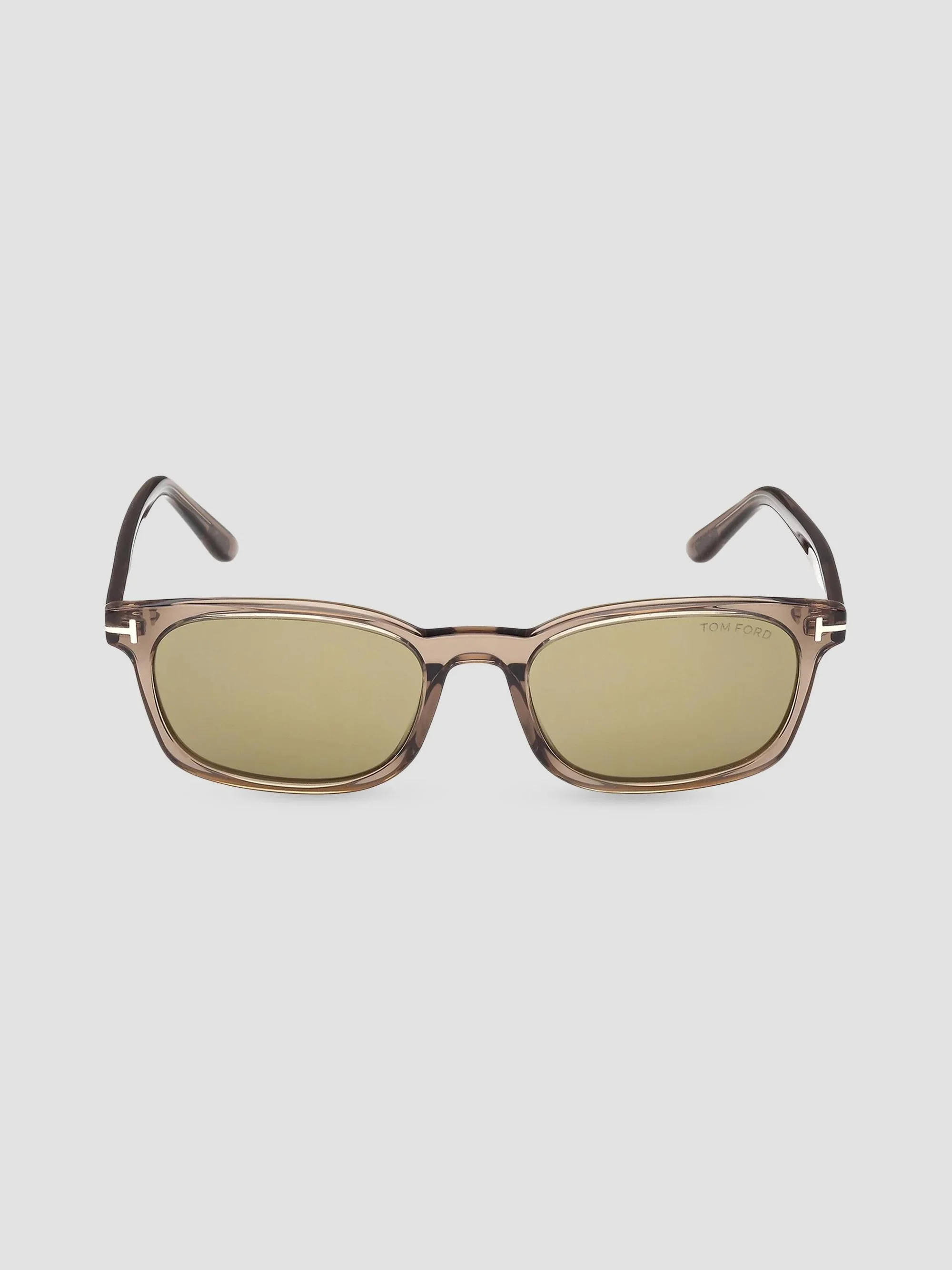 Men's Miles 53MM Rectangular Sunglasses - Dark Beige Green - 1