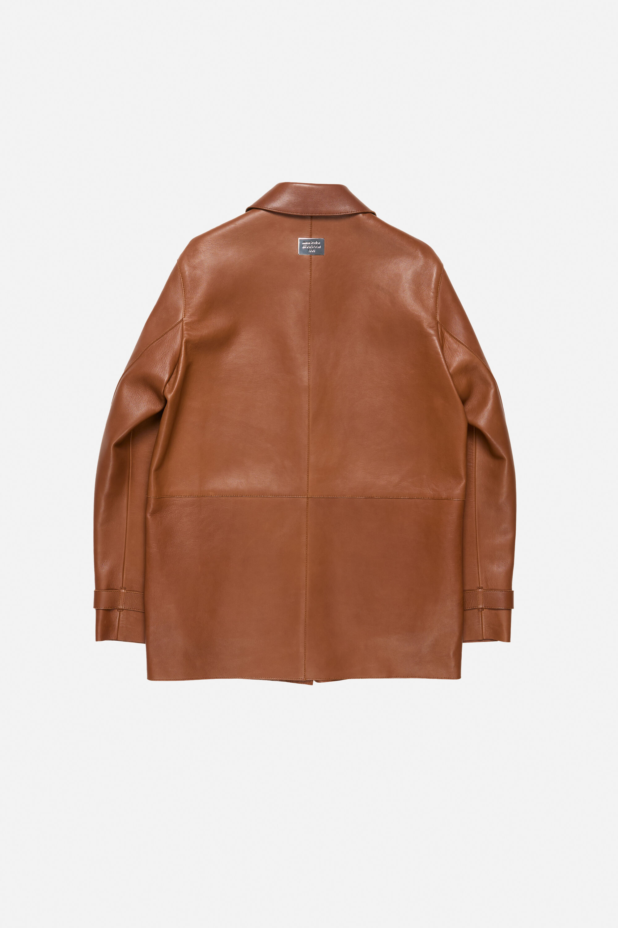 Leather coat - Cognac brown - 7