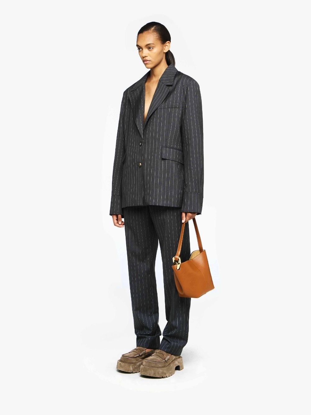OPEN BACK TAILORED SHIRT BLAZER - 4