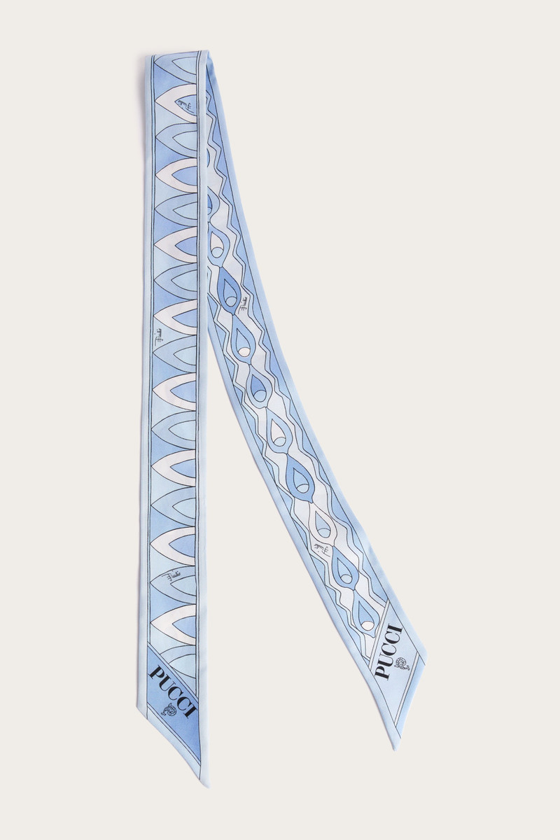 MIXED PRINT SILK TWILL SCARF 1