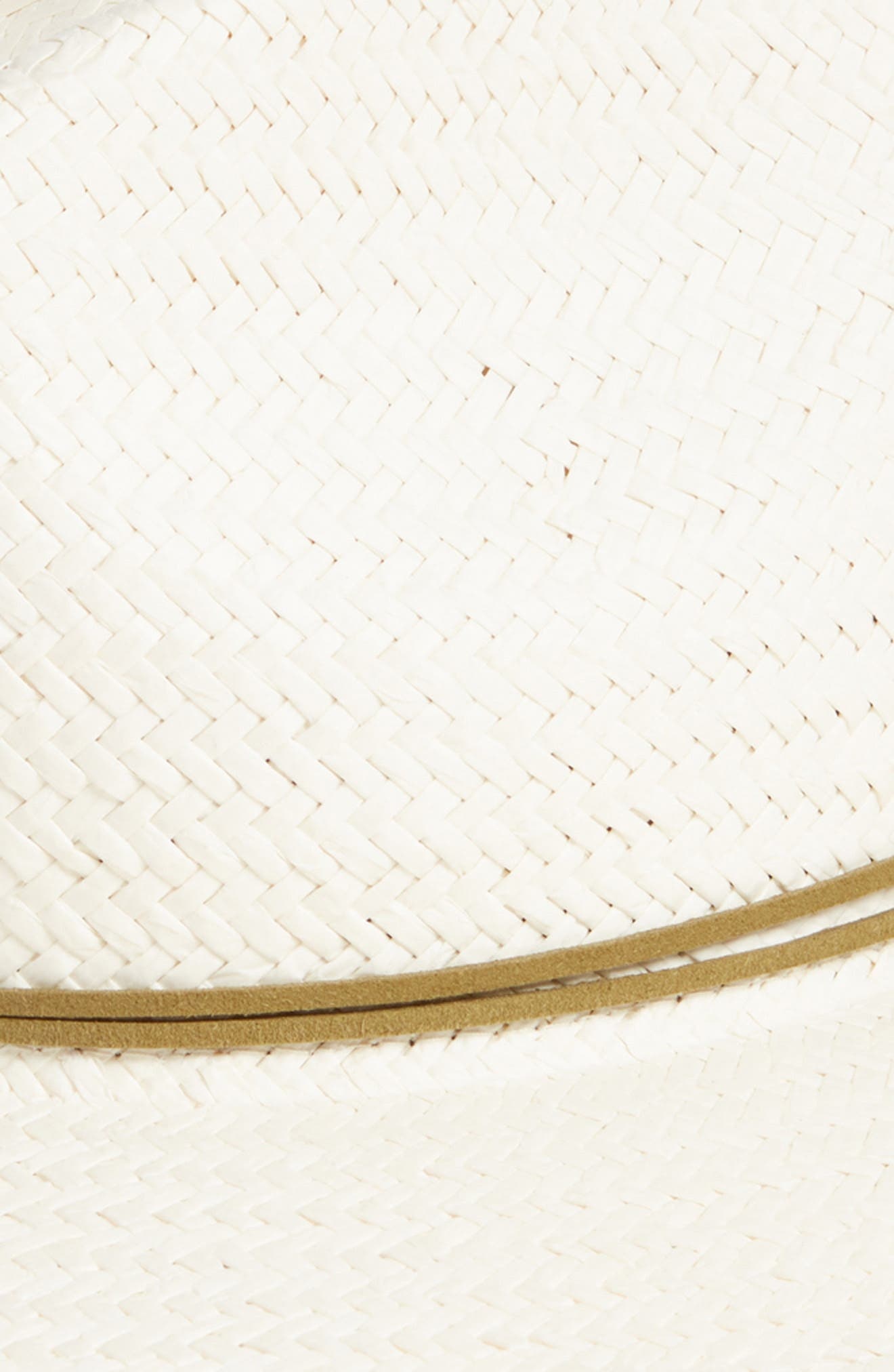 rag & bone Packable Woven Straw Fedora in Ivory at Nordstrom - 3