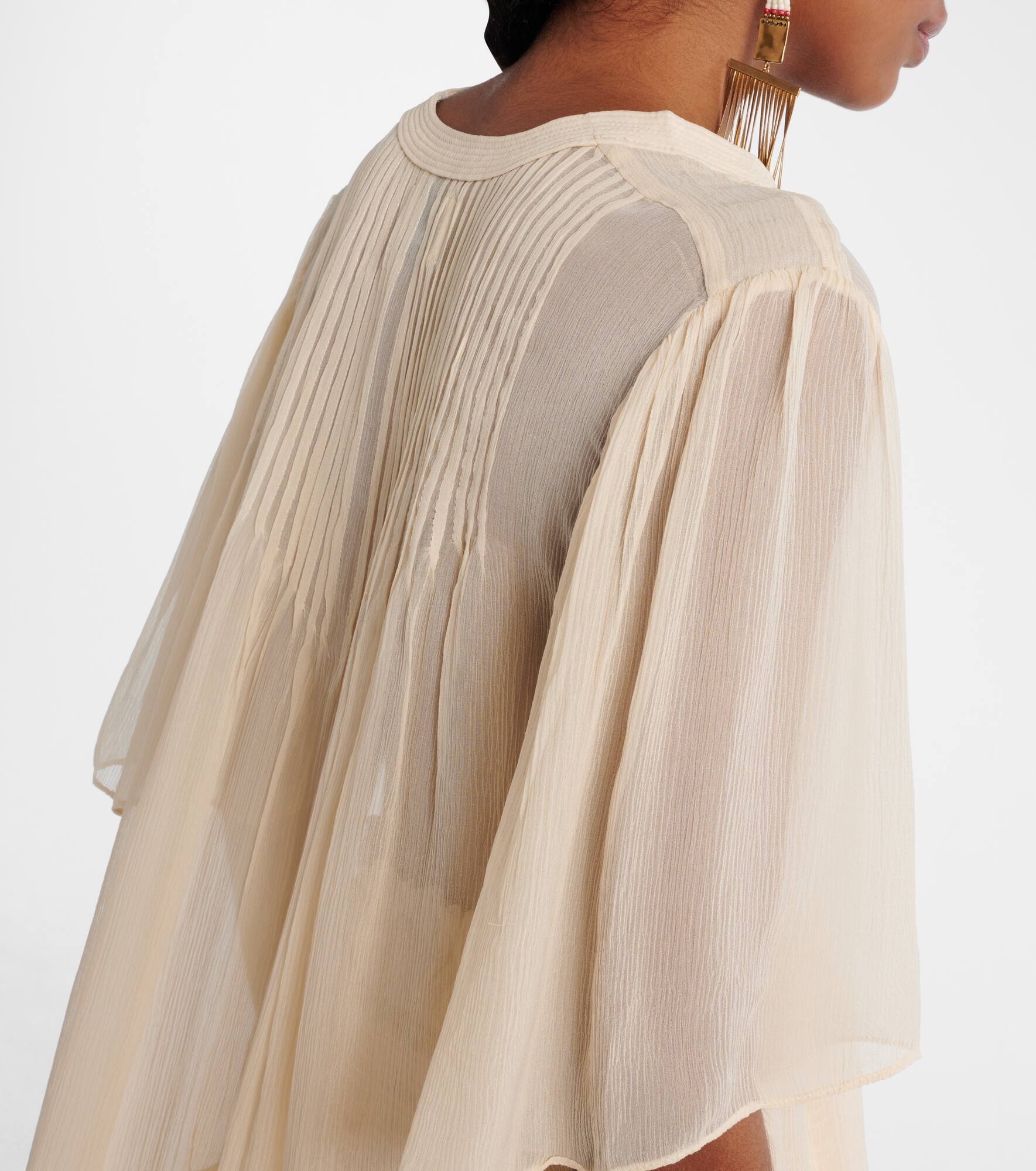 Sheer silk top - 5