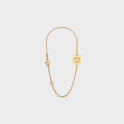 CELINE Alphabet O Bracelet in Brass outlook