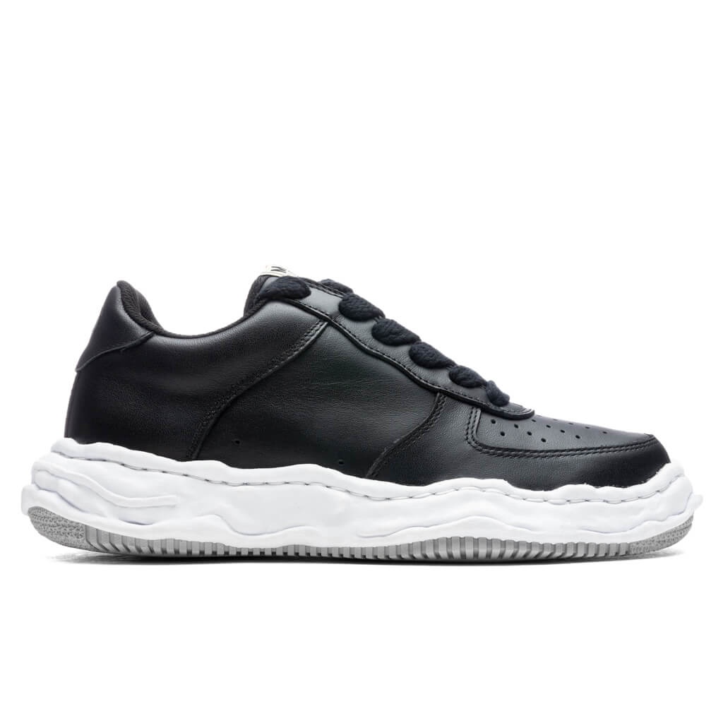 WAYNE LOW OG SOLE LEATHER SNEAKER - BLACK - 1