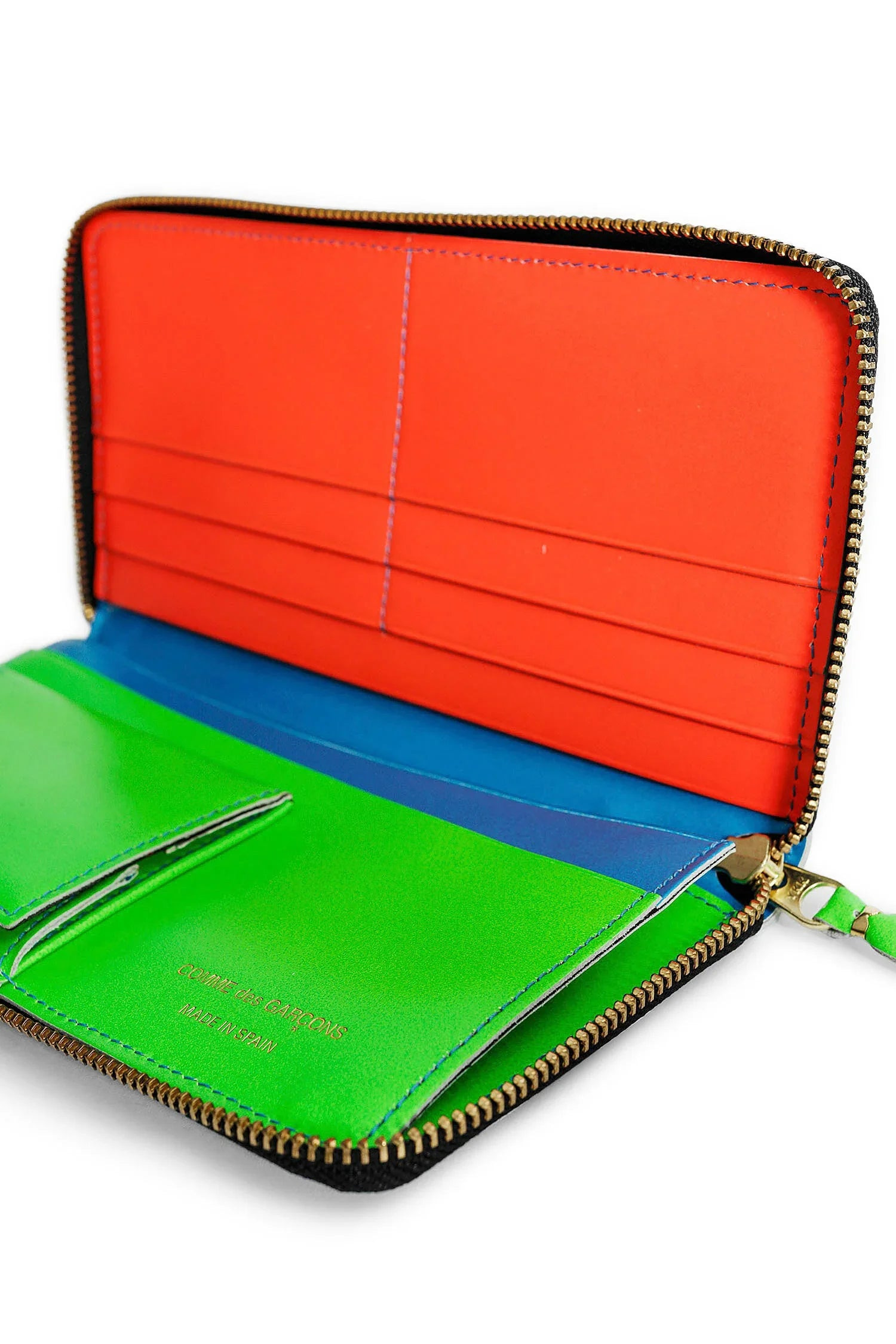 Super Fluo Leather Passport Wallet - 4