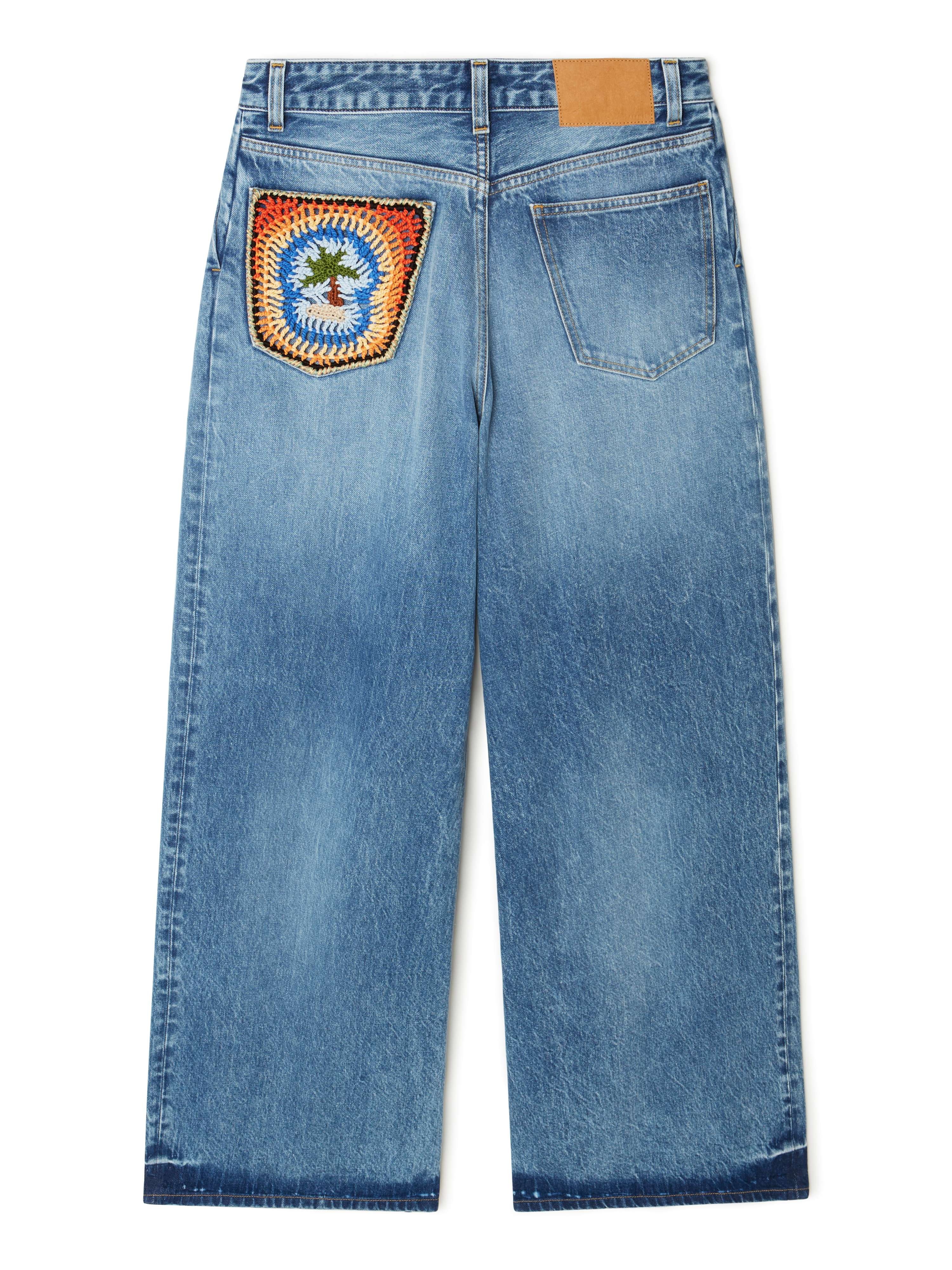 Sunny Crochet Denim Pants - 3