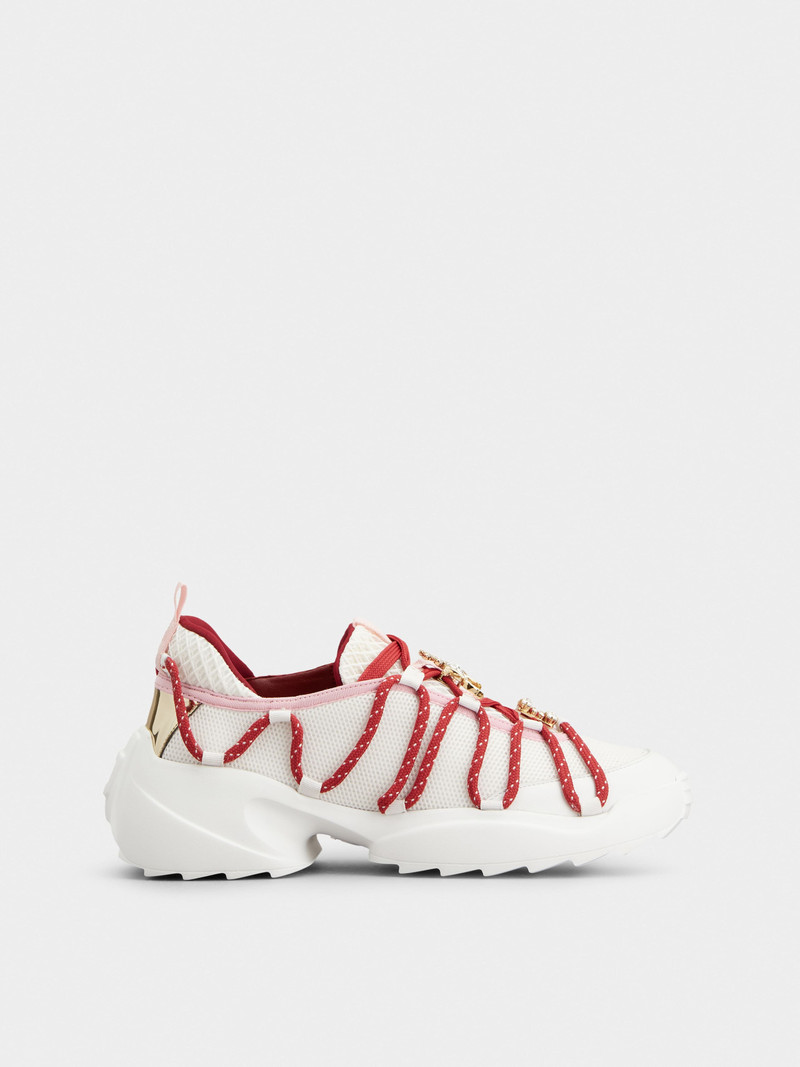 Viv' Zag Sneakers in fabric and leather 1