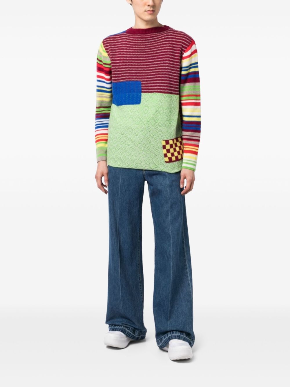 patchwork sweater - 2