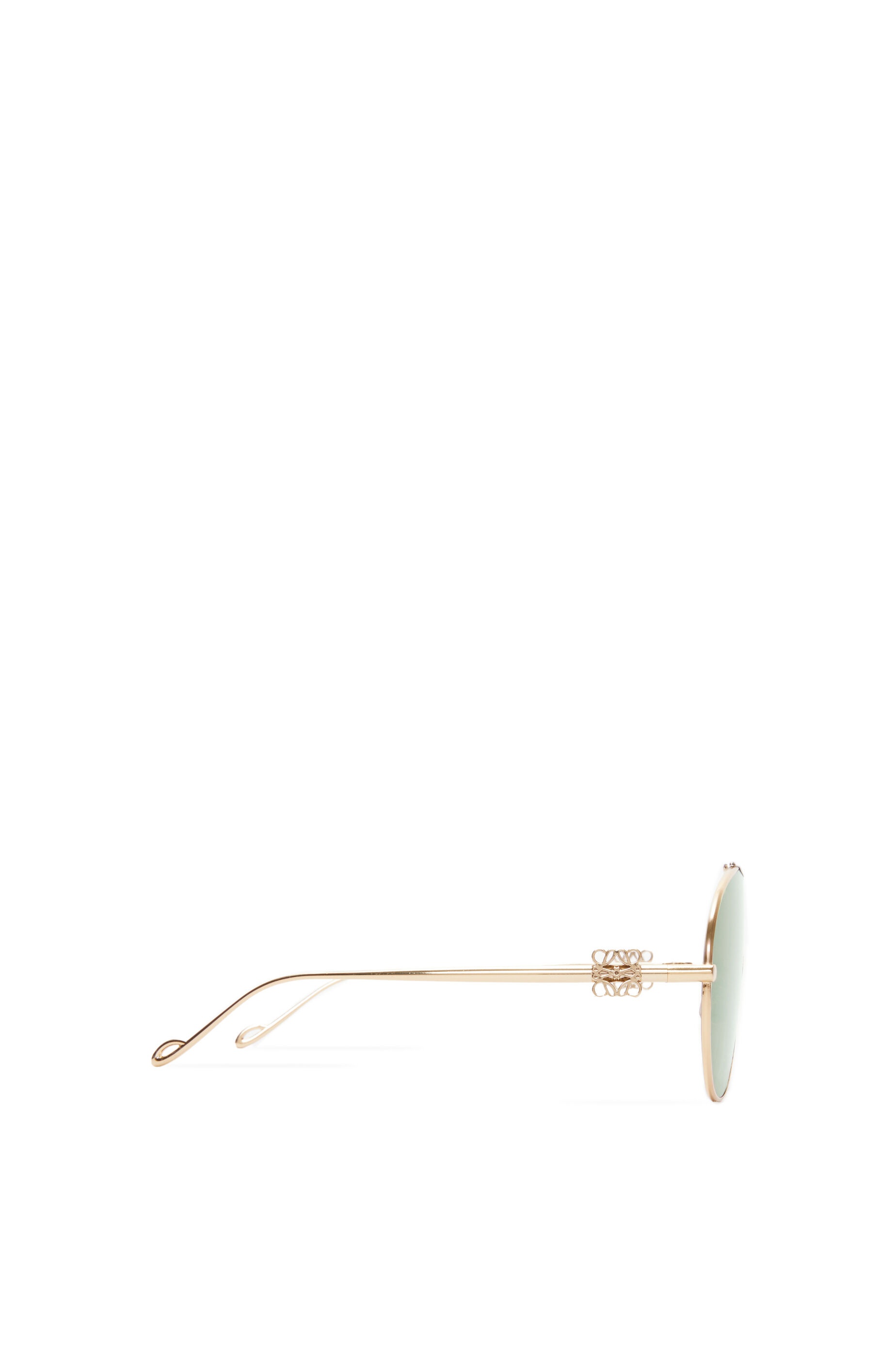 Spoiler aviator mask glasses in metal - 3