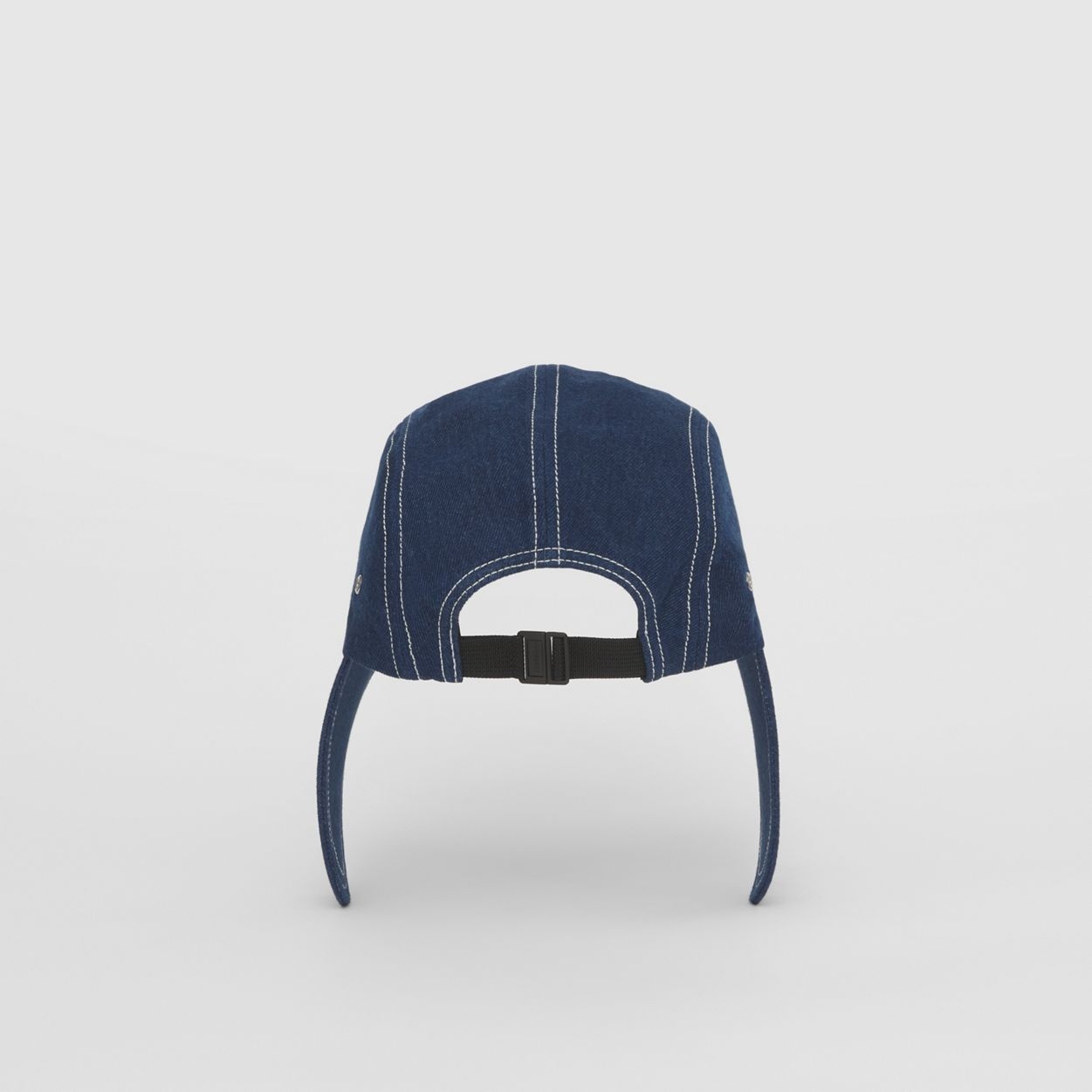 Logo Appliqué Denim Bonnet Cap - 7