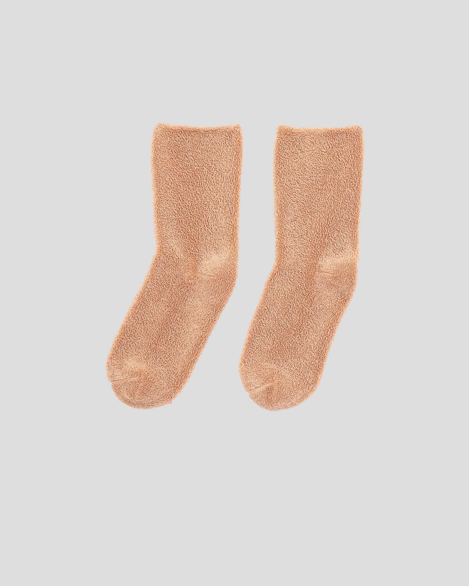 Buckle Overankle Socks - Textured Organic Cotton - 4