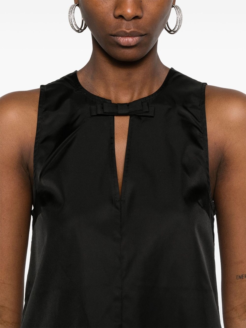 bow-detail mini dress - 5