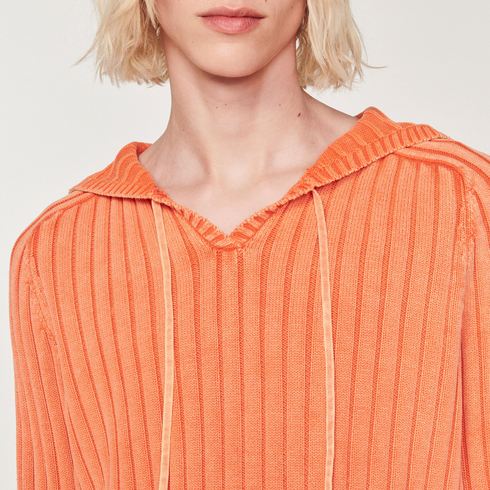 Faded knit hoodie - 4