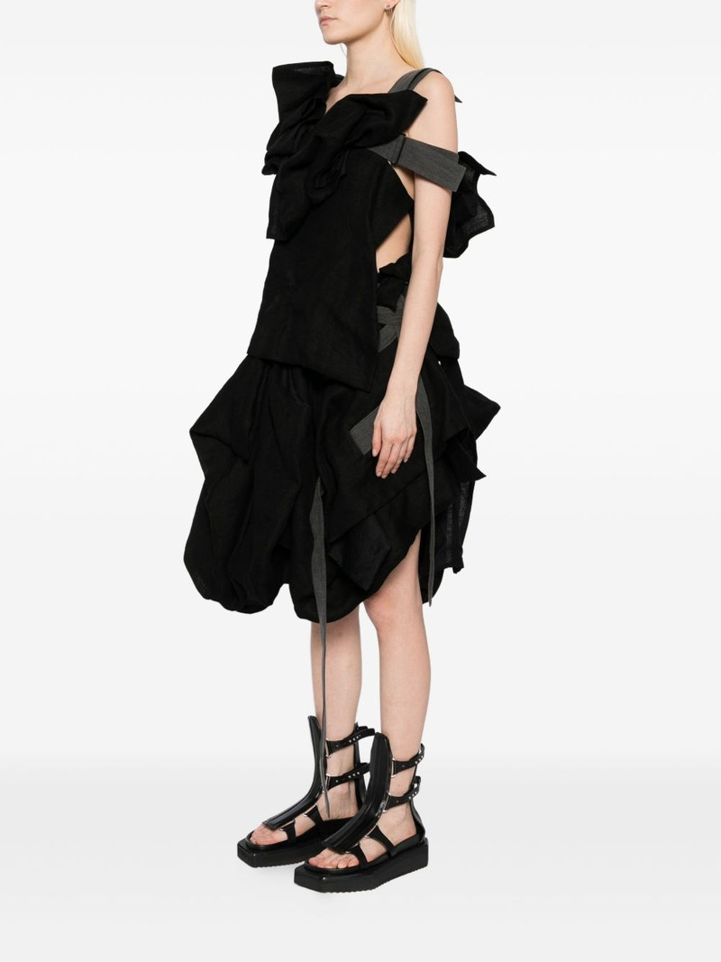 linen draped dress 3