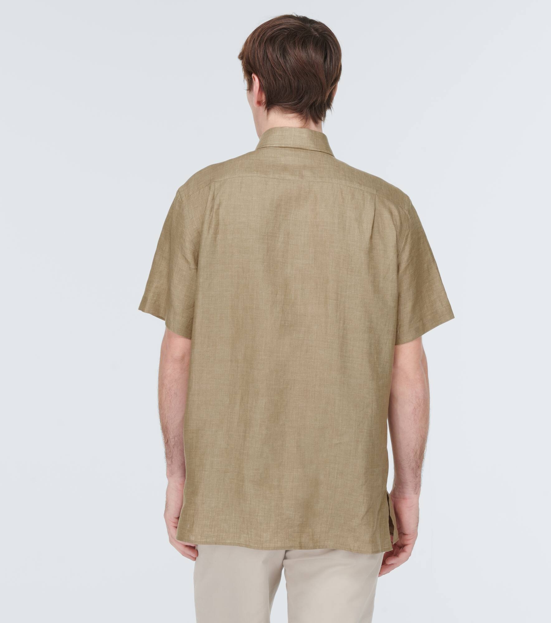 André linen bowling shirt - 4