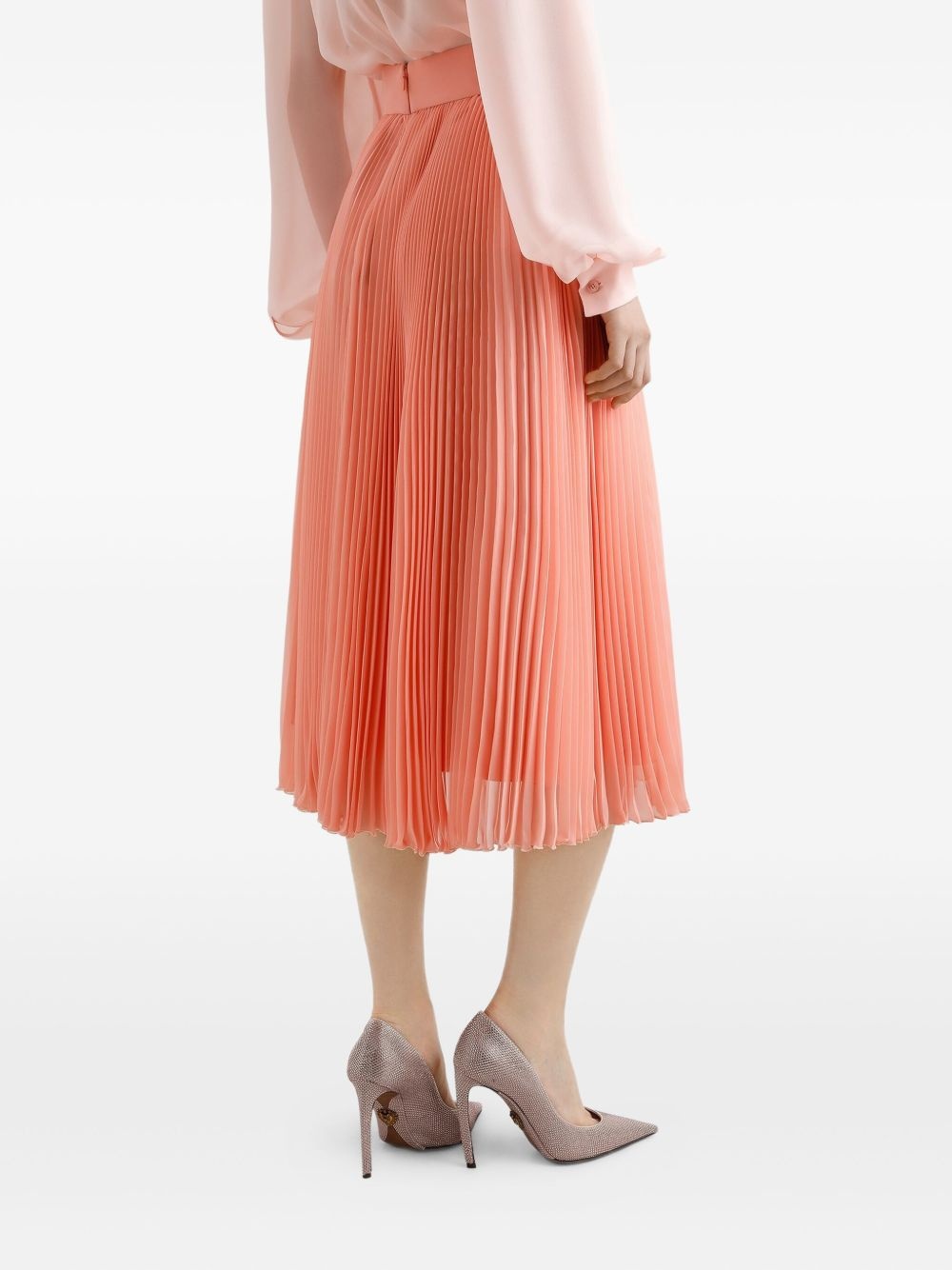 pleated midi skirt - 4