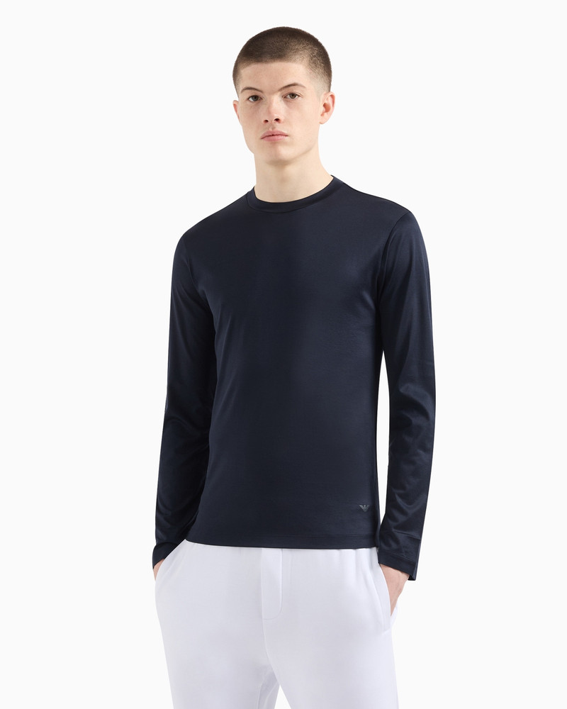 EMPORIO ARMANI ASV Lyocell-blend jersey jumper outlook
