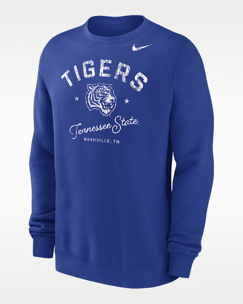 Nike Club Fleece College (Tennessee State University) Men’s Crew-Neck Sweatshirt 1