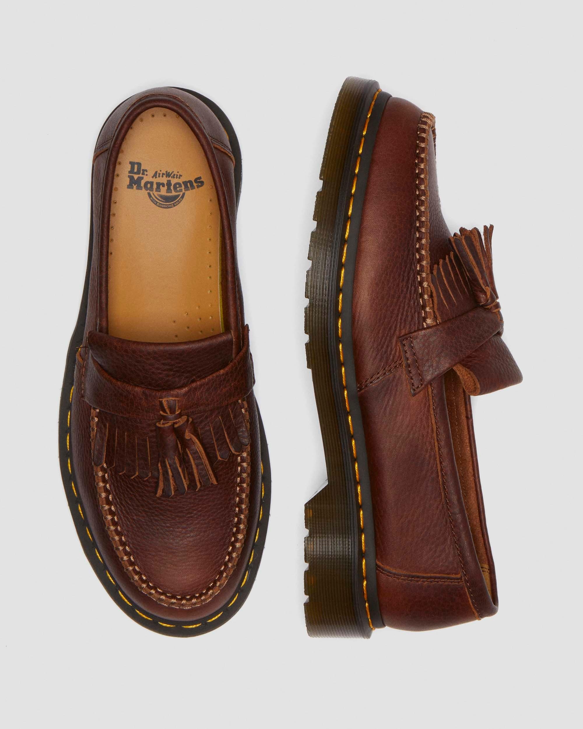 Adrian Yellow Stitch Ambassador Leather Loafers - 10