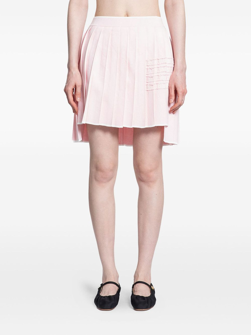 pleated mini skirt 1