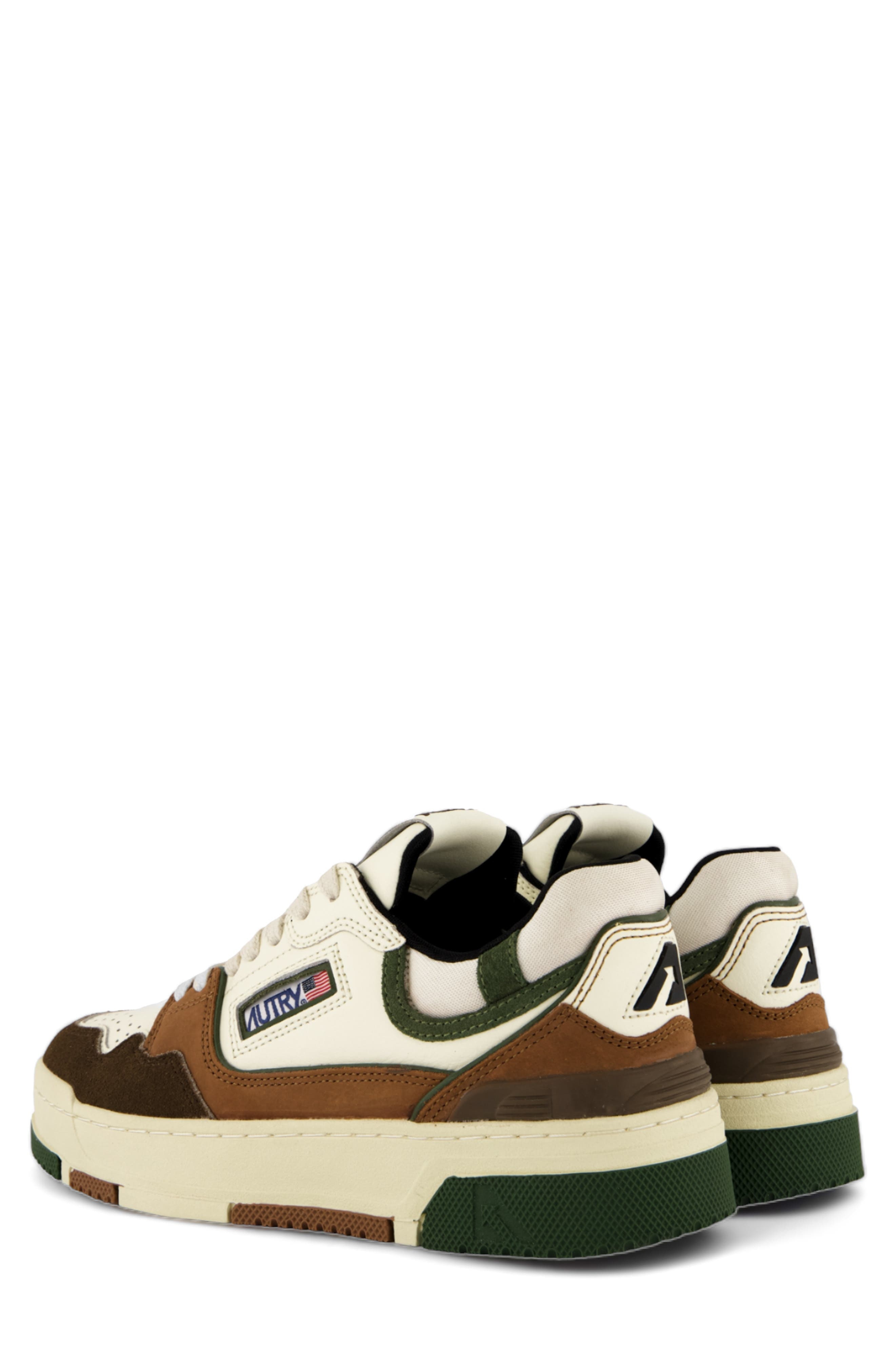 AUTRY CLC Low Sneaker in Brown/Green at Nordstrom - 2