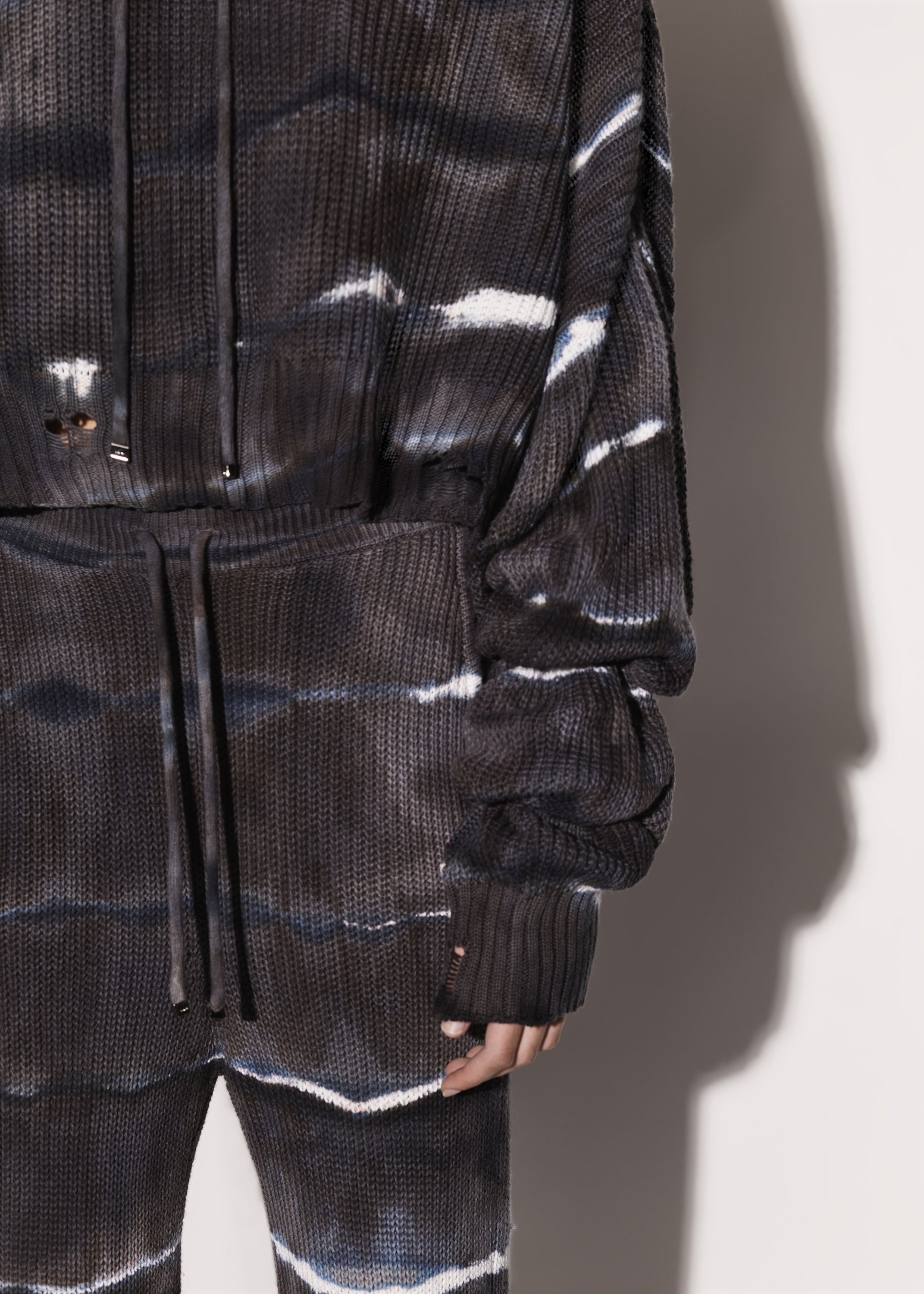OVERSIZED RIB HOODIE - 7