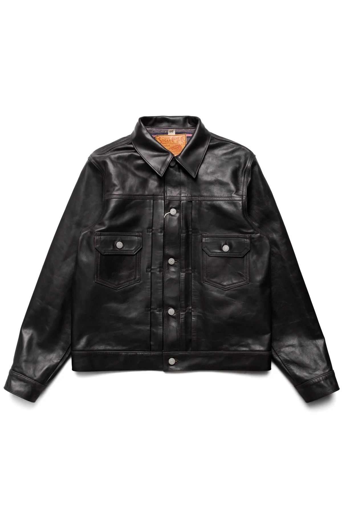 Black Horsehide Leather Jacket 1953 Model - Black - 1