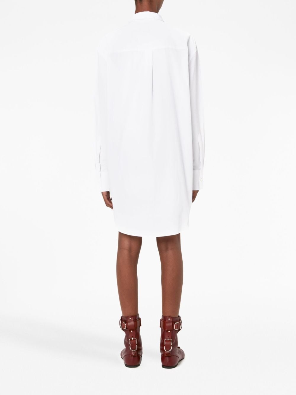 padlock-strap shirt dress - 3