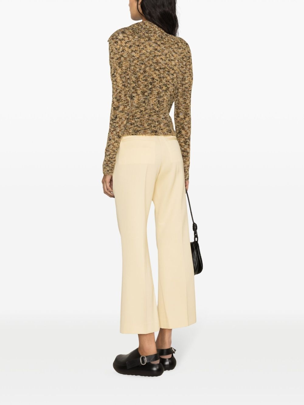 straight-leg wool tailored trousers - 4