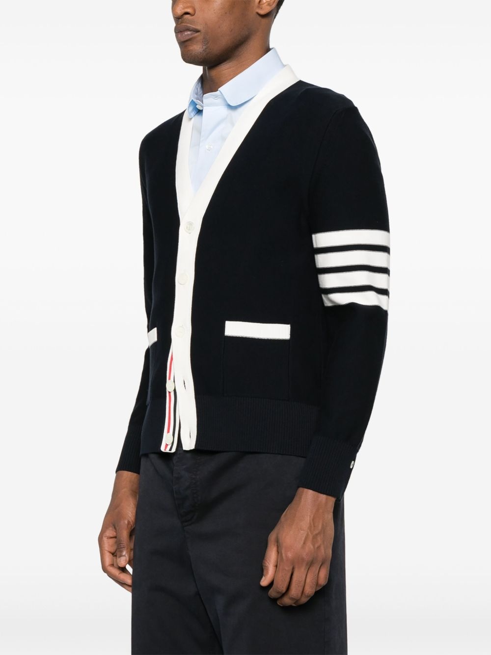V-neck cotton cardigan - 3