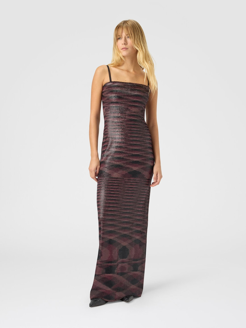 Missoni Long strapless dress with flame pattern outlook