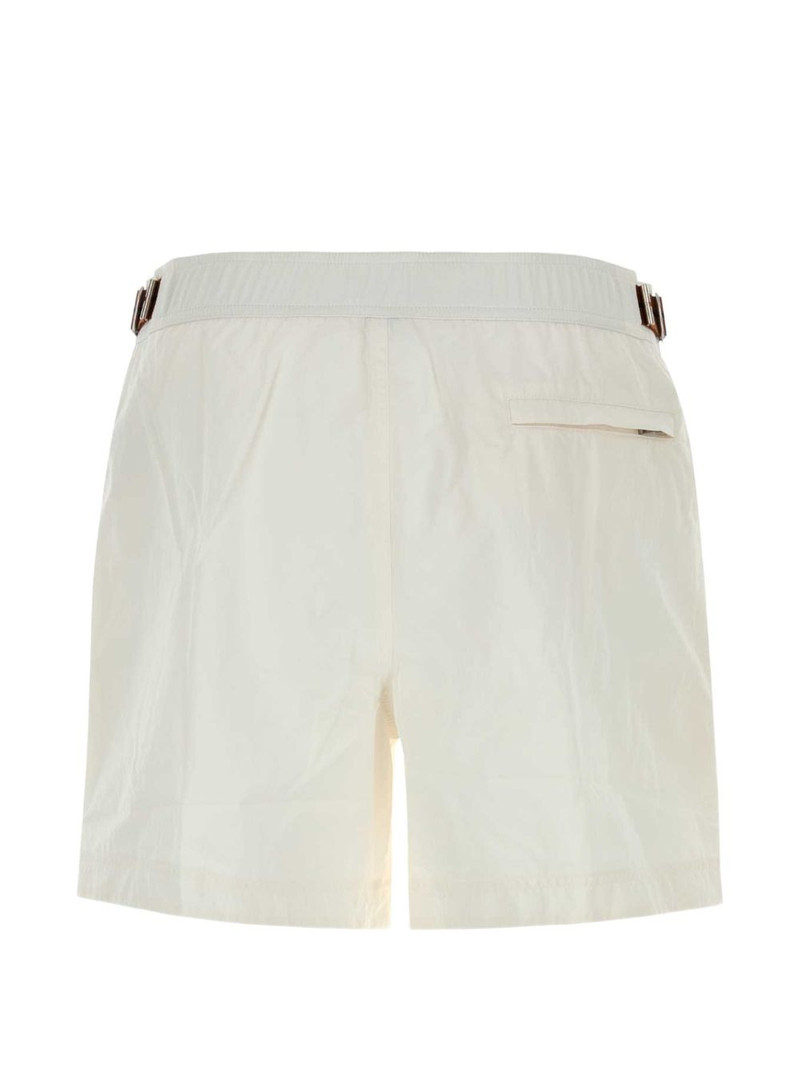 ZEGNA buckled-waist swimming shorts outlook