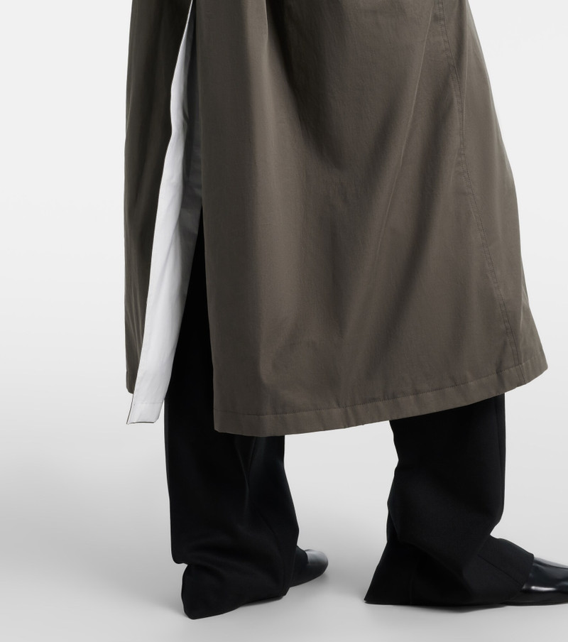 Cotton twill trench coat 7