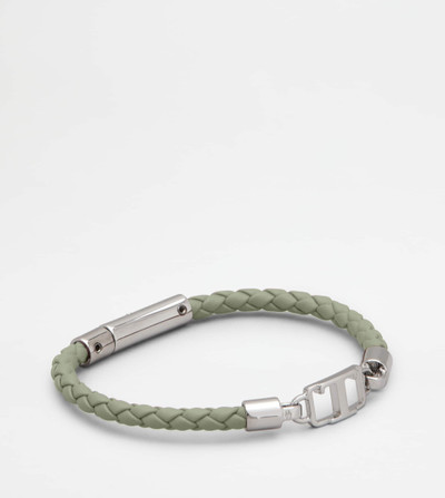 Tod's BRACELET IN LEATHER - GREEN outlook