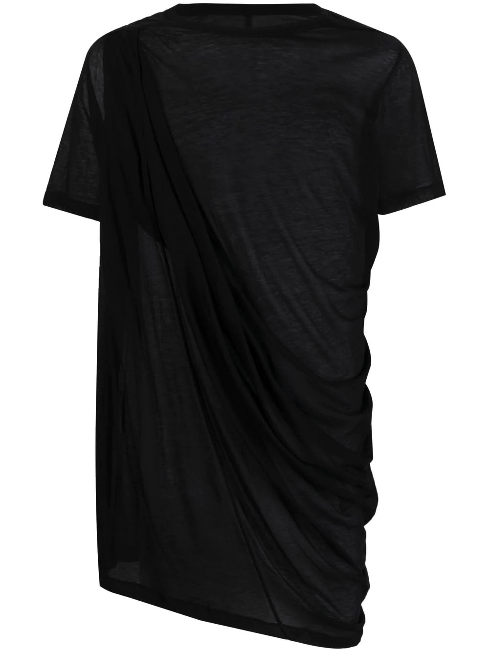 draped-design T-shirt - 1