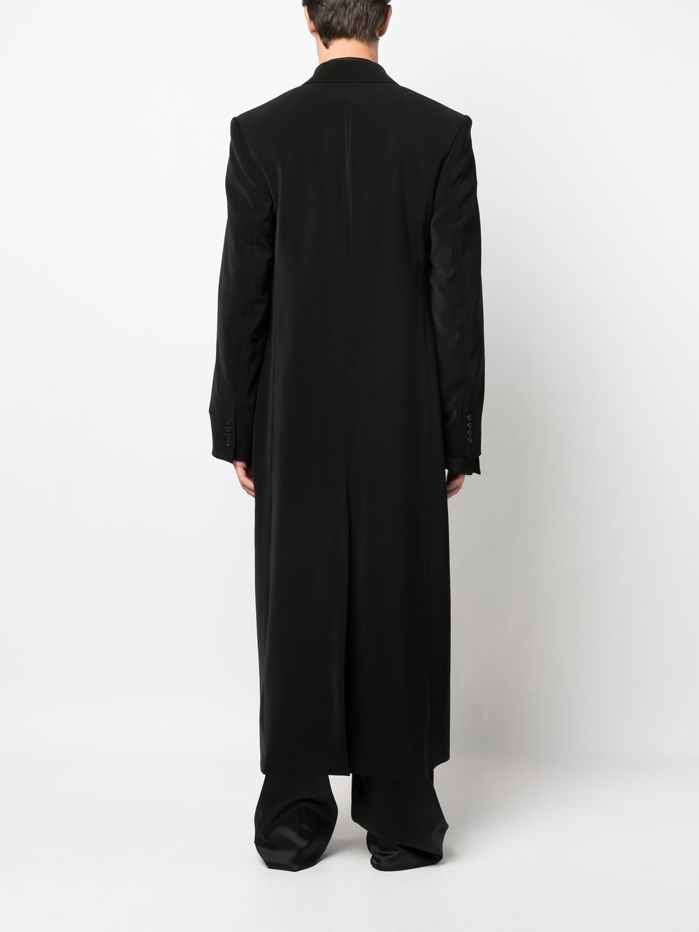 double-breasted peak-lapel coat - 4