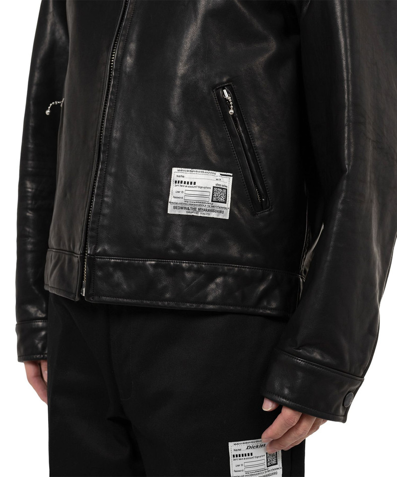 "BEDWIN & THE MMY” Leather Zip Jacket 7