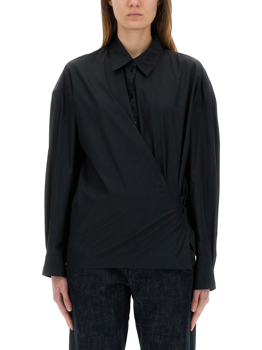 Lemaire Women "Straight Collar Twisted" Shirt - 1