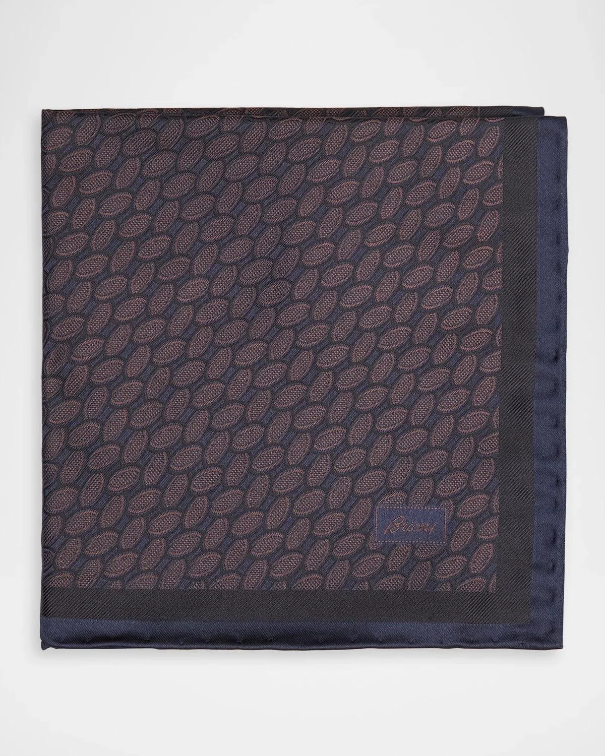 Micro-Geometric Silk Handkerchief - 1