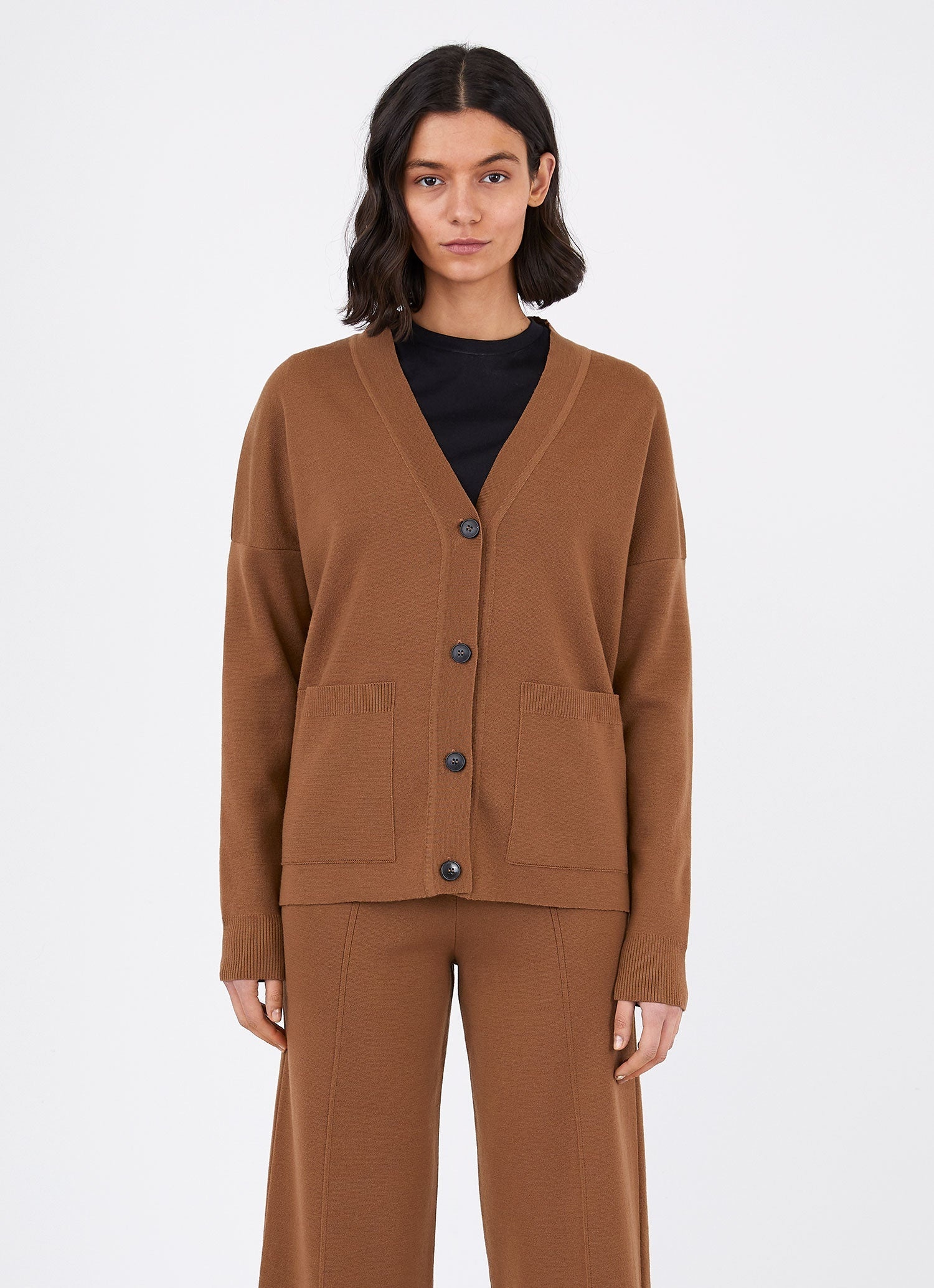 Boxy Merino Cardigan - 1