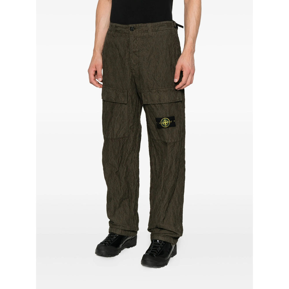 Stone Island Green Trousers - Regular & Straight-Leg Trousers Men - 5