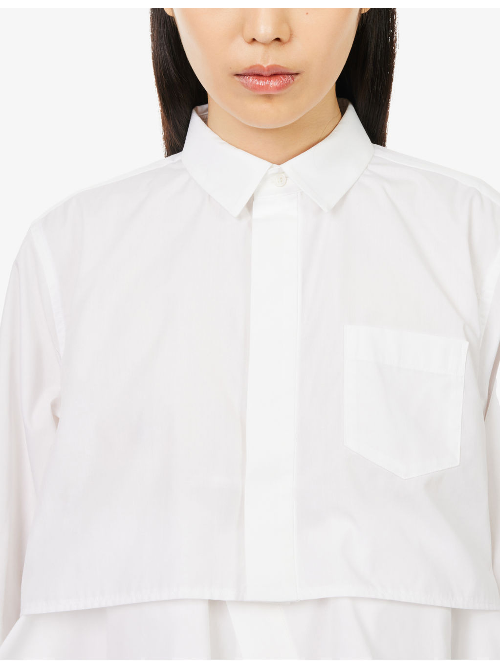 Layered-Hem Cotton-Poplin Shirt - 5