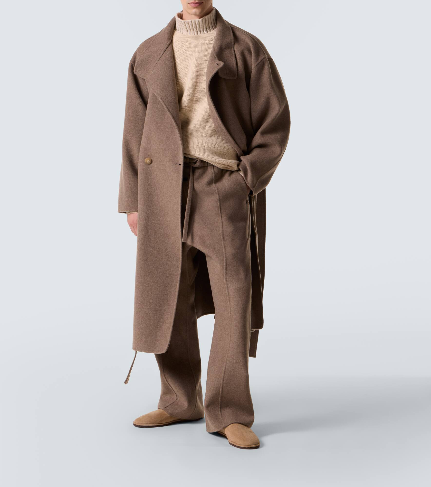 '70s wool and cashmere bootcut pants - 2