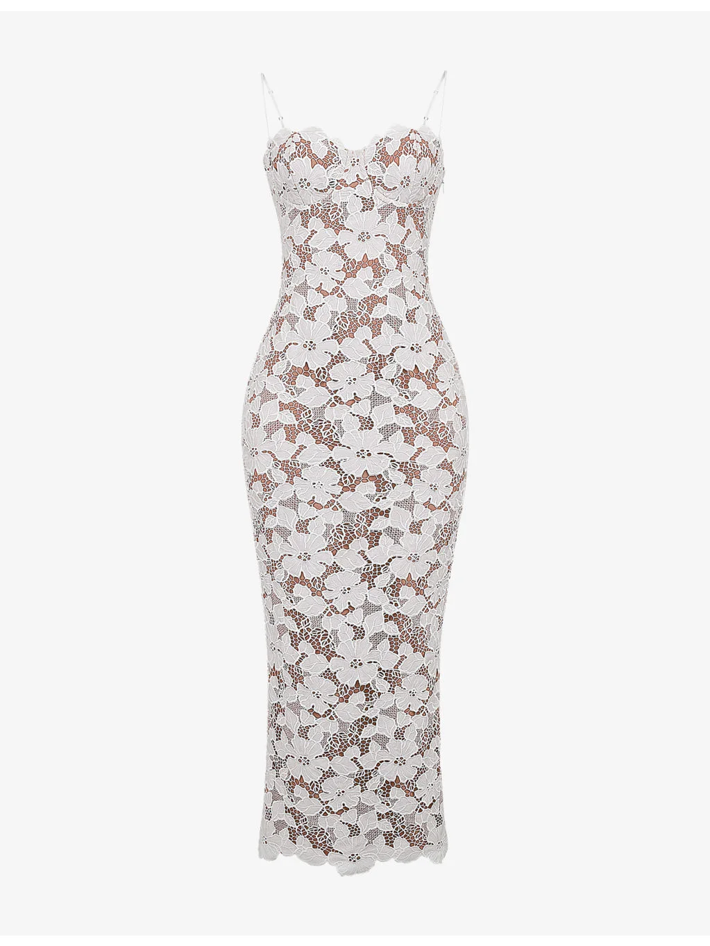 Floral-Lace Woven Maxi Dress - 1