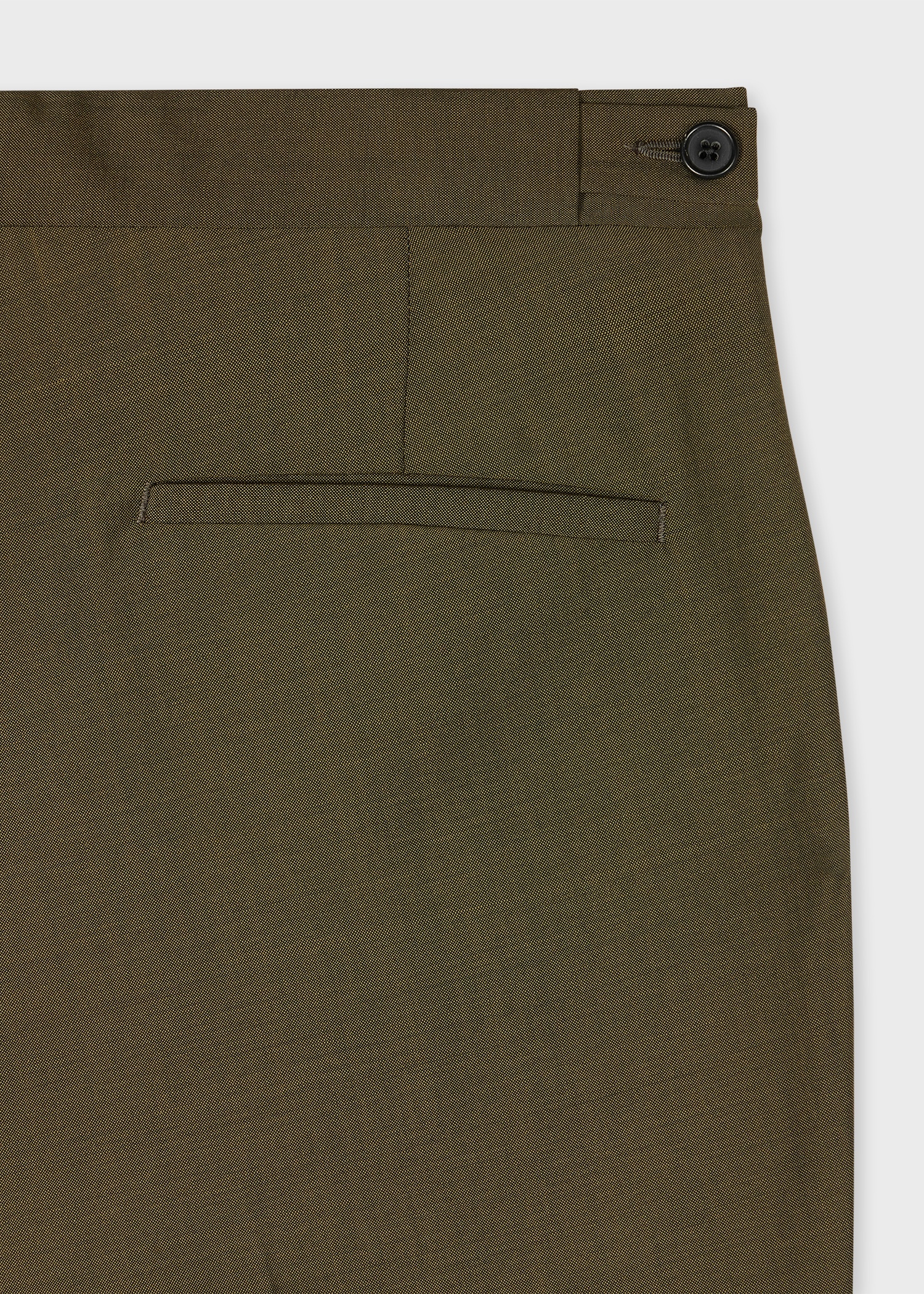 Slim-Fit Khaki Wool-Mohair Evening Trousers - 2