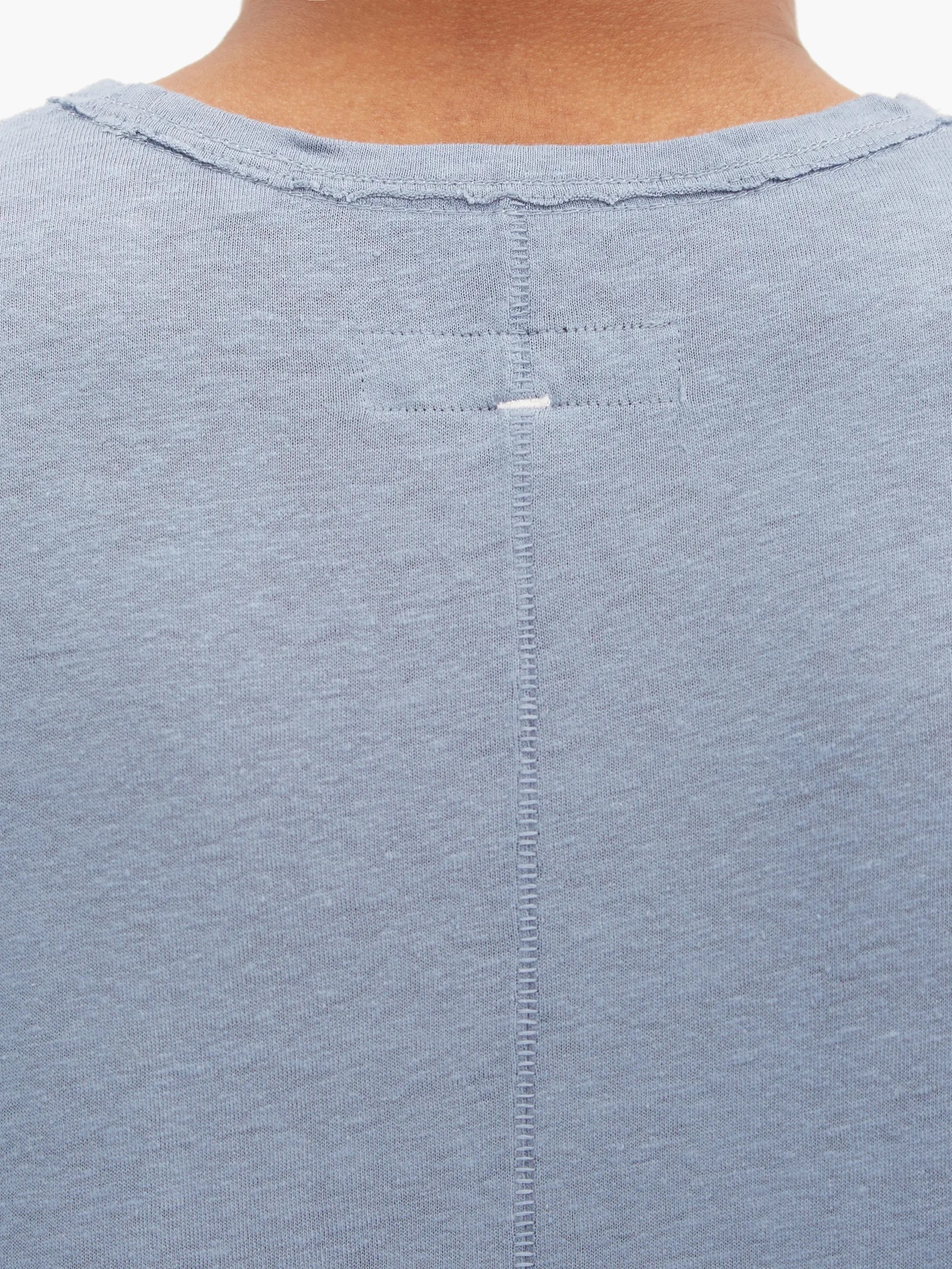 Air linen-blend jersey T-shirt - 4