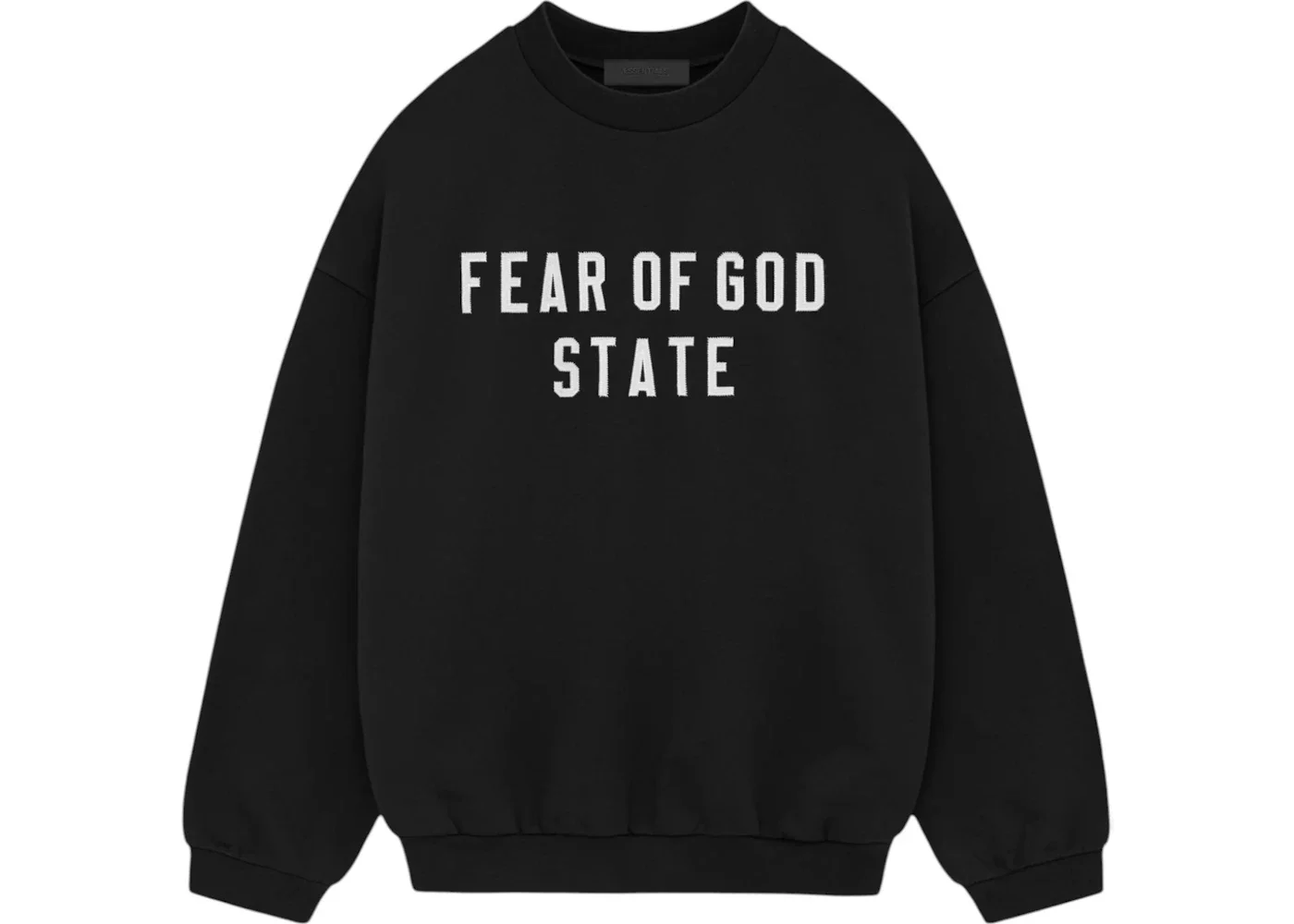 Fear of God Heavy Fleece Crewneck Black - 1