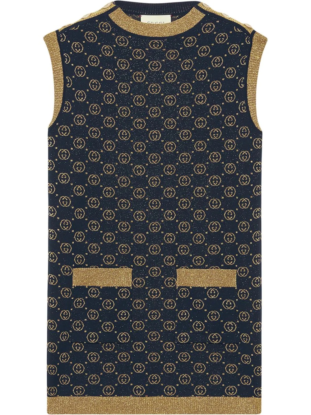 monogram knitted tank dress - 1